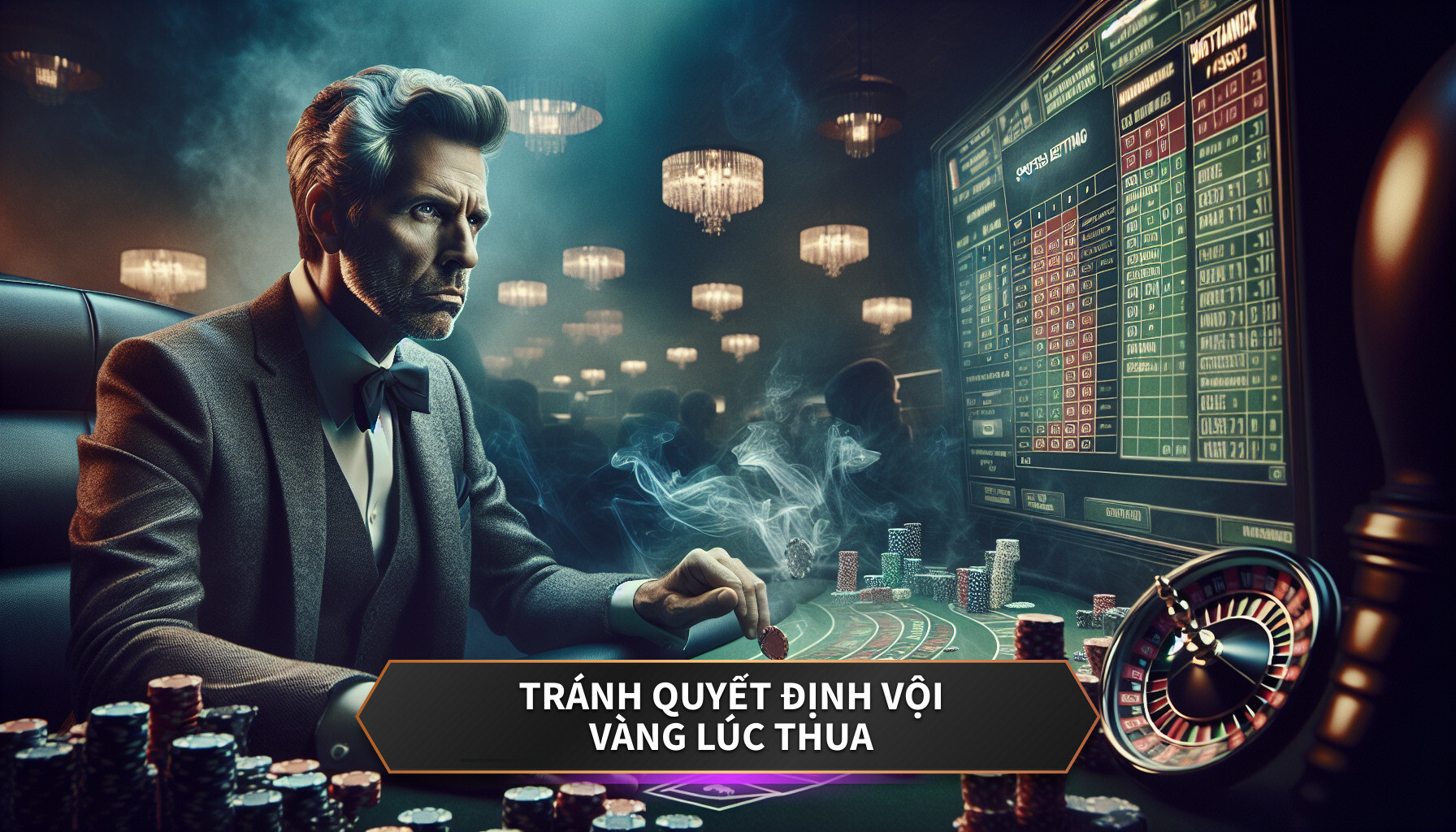 Tránh quyết định vội vàng lúc thua